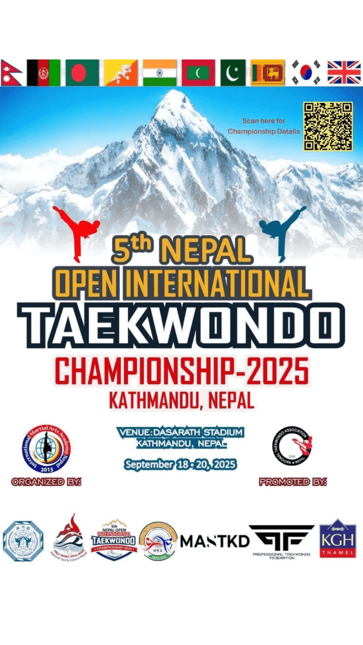 🥋 The 5th Nepal Open International Taekwondo Championships